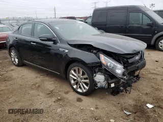 2015 Kia Optima SX Turbo with VIN 5XXGR4A65FG380121, listed as a Copart auction lot 42238975 with 127,583 mi miles and Salvage Title. Bid and sale history available at carsss.com. Image 4.