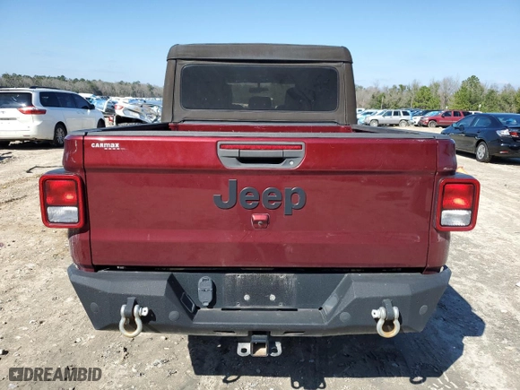 2021 Jeep Gladiator Sport S with VIN 1C6JJTAG7ML546501, listed as a Copart auction lot 45365045 with 61,584 mi miles and Salvage Title. Bid and sale history available at carsss.com. Image 6.