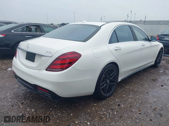 2019 Mercedes-Benz S 63 AMG with VIN WDDUG8JB6KA431294, listed as a IAAI auction lot 39937678 with 84,682 mi miles and . Bid and sale history available at DreamBid. Image 4.