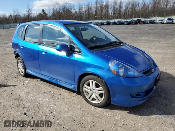 2008 Honda Fit Sport with VIN JHMGD38688S045943, listed as a Copart auction lot 49443655 with 81,764 mi miles and Salvage Title. Bid and sale history available at carsss.com. Image 4.