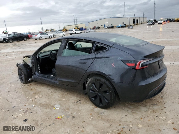2024 Tesla Model 3 with VIN 5YJ3E1EA7RF862989, listed as a Copart auction lot 86275144 with 41 mi miles and Salvage Title. Bid and sale history available at carsss.com. Image 2.