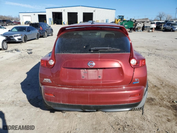 2012 Nissan Juke S with VIN JN8AF5MRXCT118136, listed as a Copart auction lot 46678955 with 0 mi miles and Salvage Title. Bid and sale history available at carsss.com. Image 6.