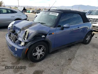 2007 MINI Convertible with VIN WMWRF33537TF66807, listed as a Copart auction lot 43664845 with 91,079 mi miles and Salvage Title. Bid and sale history available at DreamBid. Image 1.