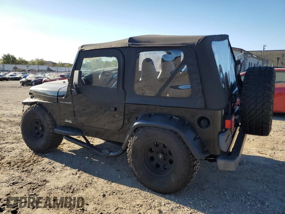 2002 Jeep Wrangler SE with VIN 1J4FA29P22P764181, listed as a Copart auction lot 76469364 with 134,275 mi miles and Salvage Title. Bid and sale history available at DreamBid. Image 2.