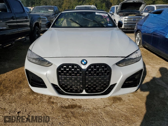 2022 BMW 4 Series M440i with VIN WBA53AT04NCJ52493, listed as a Copart auction lot 74673394 with Not provided miles and Non repairable. Bid and sale history available at DreamBid. Image 5.