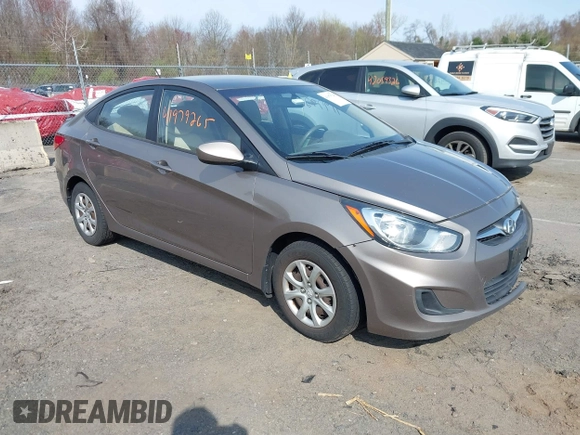 2013 Hyundai Accent GLS with VIN KMHCT4AE1DU314191, listed as a IAAI auction lot 41979265 with 177,944 mi miles. Bid and sale history available at carsss.com. Image 1.