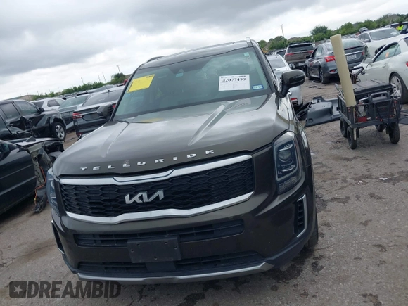 2022 Kia Telluride S with VIN 5XYP64HC3NG256251, listed as a IAAI auction lot 42077499 with 61,402 mi miles and . Bid and sale history available at DreamBid. Image 13.