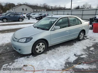 2004 Honda Civic Hybrid with VIN JHMES95624S010524, listed as a Copart auction lot 87261204 with 286,100 mi miles and Salvage Title. Bid and sale history available at carsss.com. Image 1.