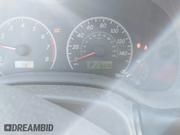 2010 Toyota Corolla with VIN JTDBU4EE3A9119019, listed as a IAAI auction lot 41366230 with 246,376 mi miles and . Bid and sale history available at DreamBid. Image 7.