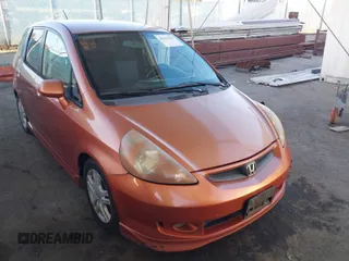 2007 Honda Fit Sport with VIN JHMGD38607S011509, listed as a IAAI auction lot 41663919 with 240,175 mi miles. Bid and sale history available at carsss.com. Image 1.