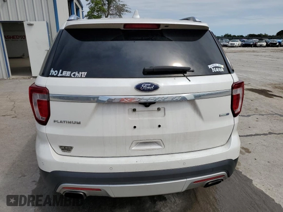 2016 Ford Explorer Platinum with VIN 1FM5K8HT1GGB39385, listed as a Copart auction lot 67790414 with 192,098 mi miles and Salvage Title. Bid and sale history available at DreamBid. Image 6.