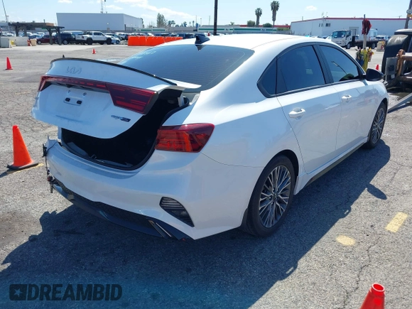 2023 Kia Forte GT-Line with VIN 3KPF54AD1PE541211, listed as a IAAI auction lot 41744705 with 19,079 mi miles. Bid and sale history available at carsss.com. Image 4.