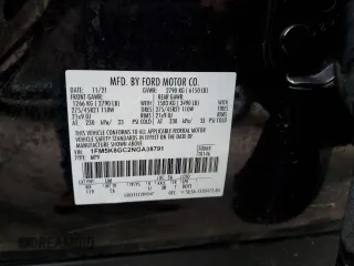 2022 Ford Explorer ST with VIN 1FM5K8GC2NGA38791, listed as a Copart auction lot 46947935 with 31,821 mi miles and Salvage Title. Bid and sale history available at carsss.com. Image 13.