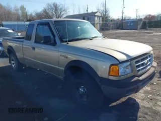 2002 Ford Ranger XL with VIN 1FTYR14U62TA05457, listed as a IAAI auction lot 42044540 with 214,458 mi miles. Bid and sale history available at carsss.com. Image 1.
