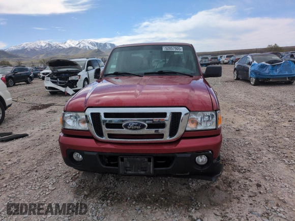 2008 Ford Ranger XLT with VIN 1FTZR45E08PB05066, listed as a Copart auction lot 52857905 with 52,908 mi miles and Salvage Title. Bid and sale history available at carsss.com. Image 5.