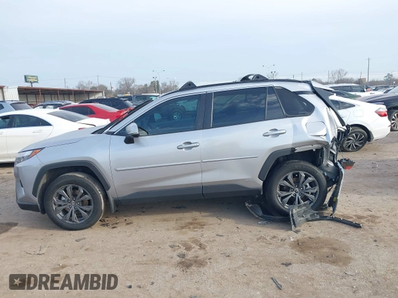 2023 Toyota RAV4 Hybrid XLE Premium with VIN 4T3B6RFV3PU116278, listed as a IAAI auction lot 41674425 with 16,246 mi miles. Bid and sale history available at carsss.com. Image 14.