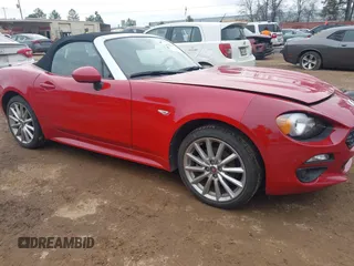 2018 FIAT 124 Spider Abarth with VIN JC1NFAEK1J0139590, listed as a IAAI auction lot 41635938 with 25,818 mi miles and . Bid and sale history available at DreamBid. Image 1.