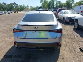 2025 Lexus IS 350 F Sport with VIN JTHGZ1E24S5039764, listed as a IAAI auction lot 42566515 with 1,107 mi miles and . Bid and sale history available at DreamBid. Image 16.