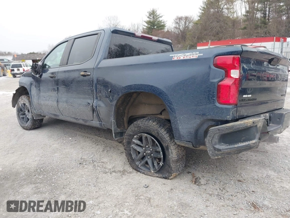2021 Chevrolet Silverado 1500 Custom Trail Boss with VIN 1GCPYCEF1MZ433544, listed as a IAAI auction lot 41240358 with 71,041 mi miles and . Bid and sale history available at DreamBid. Image 2.