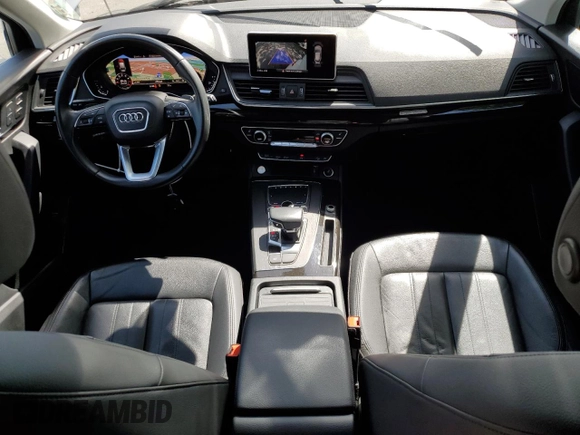 2020 Audi Q5 Premium Plus with VIN WA1BNAFY5L2081013, listed as a Copart auction lot 54674205 with 35,253 mi miles and Salvage title. Bid and sale history available at DreamBid. Image 8.