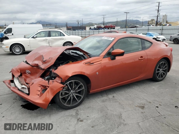 2017 Toyota 86 with VIN JF1ZNAA18H8705234, listed as a Copart auction lot 53740875 with 68,129 mi miles and Salvage Title. Bid and sale history available at carsss.com. Image 1.