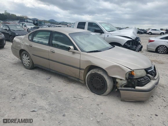 2001 Chevrolet Impala with VIN 2G1WF55E519281867, listed as a Copart auction lot 51529345 with 0 mi miles and Salvage Title. Bid and sale history available at carsss.com. Image 4.