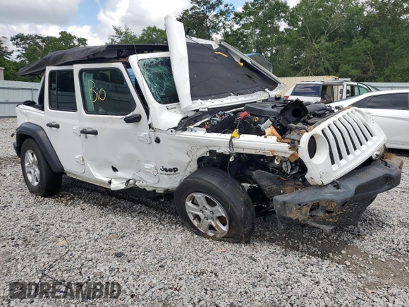 2023 Jeep Wrangler Willys with VIN 1C4HJXDN6PW529670, listed as a Copart auction lot 59550535 with 48,670 mi miles and Salvage title. Bid and sale history available at DreamBid. Image 4.
