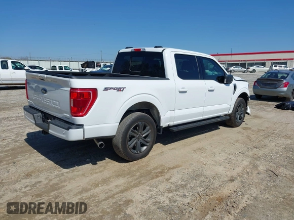 2023 Ford F-150 XL with VIN 1FTEW1EP3PFD33042, listed as a IAAI auction lot 41775430 with 23,045 mi miles. Bid and sale history available at carsss.com. Image 4.