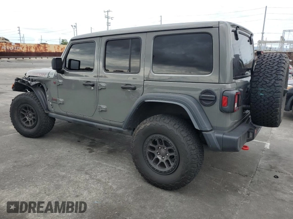 2021 Jeep Wrangler Unlimited Rubicon с VIN 1C4JJXFG4MW850764, выставлен на аукционе Copart как лот 52924735 с пробегом 23 471 миль миль и Списание • Salvage title. История ставок и продаж доступна на DreamBid. Изображение 2.