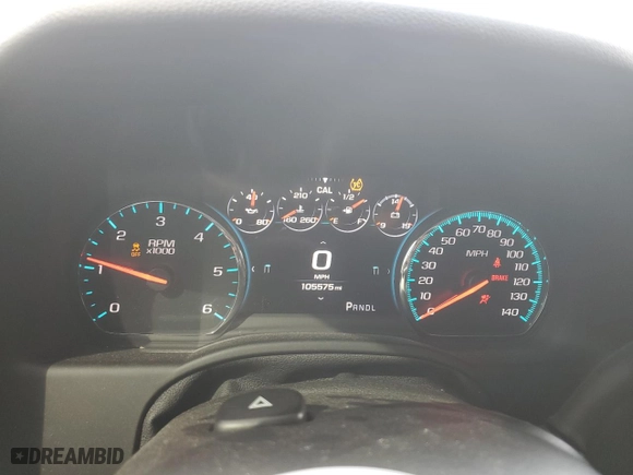 2018 Chevrolet Tahoe Premier with VIN 1GNSCCKJ1JR265084, listed as a Copart auction lot 45997395 with 105,575 mi miles and Salvage Title. Bid and sale history available at carsss.com. Image 9.