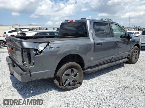 2024 Ford F-150 Lightning XLT with VIN 1FTVW3LK8RWG23783, listed as a Copart auction lot 58359625 with 5,864 mi miles and Salvage title. Bid and sale history available at DreamBid. Image 3.