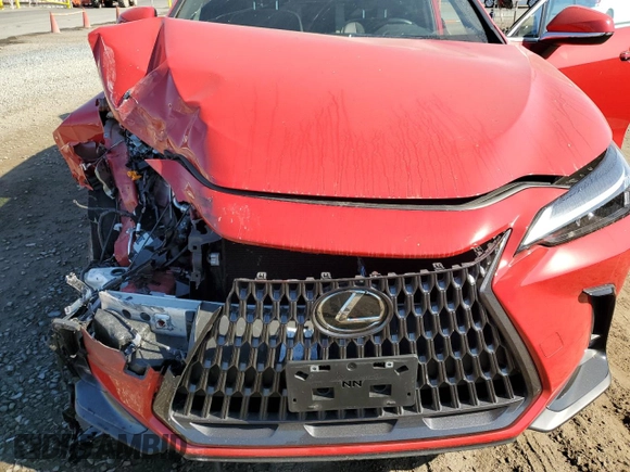 2023 Lexus NX with VIN 2T2AGCEZXPC020633, listed as a Copart auction lot 70345194 with 17,356 mi miles and Salvage Title. Bid and sale history available at carsss.com. Image 14.