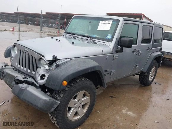 2018 Jeep Wrangler JK Unlimited Sport S with VIN 1C4BJWDG4JL888834, listed as a IAAI auction lot 41435964 with 78,160 mi miles. Bid and sale history available at carsss.com. Image 2.