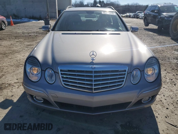 2009 Mercedes-Benz E 350 with VIN WDBUH87X09B444541, listed as a Copart auction lot 46111415 with 141,471 mi miles and Salvage Title. Bid and sale history available at DreamBid. Image 5.