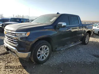 2024 Chevrolet Silverado 1500 LTZ with VIN 1GCUDGED0RZ333186, listed as a Copart auction lot 87745185 with 9,718 mi miles and Salvage Title. Bid and sale history available at DreamBid. Image 1.