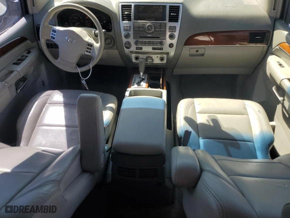 2008 Infiniti QX56 with VIN 5N3AA08C38N910940, listed as a Copart auction lot 52909385 with 157,944 mi miles and Salvage Title. Bid and sale history available at carsss.com. Image 8.