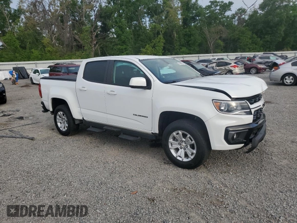 2022 Chevrolet Colorado 2WD LT with VIN 1GCGSCEA7N1153522, listed as a Copart auction lot 51388125 with 33,572 mi miles and Salvage title. Bid and sale history available at DreamBid. Image 4.