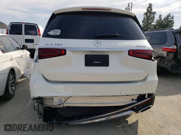 2020 Mercedes-Benz GLS with VIN 4JGFF5KE4LA108565, listed as a Copart auction lot 45394653 with 21,096 mi miles. Bid and sale history available at carsss.com. Image 6.