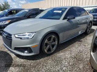 2019 Audi S4 Premium Plus with VIN WAUB4AF45KA067913, listed as a Copart auction lot 59495224 with 39,625 mi miles and Salvage Title. Bid and sale history available at carsss.com. Image 1.