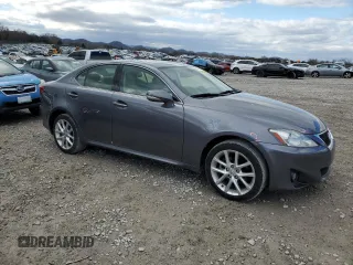 2012 Lexus IS 250 with VIN JTHCF5C21C5059392, listed as a Copart auction lot 49623775 with 62,501 mi miles and Salvage Title. Bid and sale history available at DreamBid. Image 4.