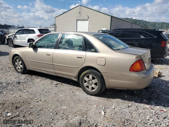 2001 Toyota Avalon XL w/Bucket Seats with VIN 4T1BF28B51U125896, listed as a Copart auction lot 46864265 with 135,663 mi miles and Salvage Title. Bid and sale history available at carsss.com. Image 2.