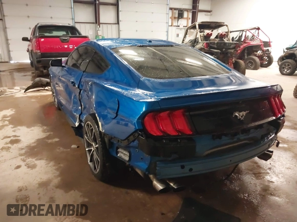 2019 Ford Mustang EcoBoost with VIN 1FA6P8TH7K5173788, listed as a IAAI auction lot 41575554 with 66,222 mi miles and . Bid and sale history available at carsss.com. Image 3.