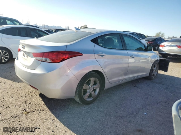 2012 Hyundai Elantra GLS PZEV with VIN 5NPDH4AE6CH126592, listed as a Copart auction lot 49733865 with 125,450 mi miles and Salvage Title. Bid and sale history available at carsss.com. Image 3.