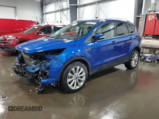 2018 Ford Escape Titanium with VIN 1FMCU9J98JUD07828, listed as a Copart auction lot 59053375 with 101,218 mi miles and Salvage title. Bid and sale history available at DreamBid. Image 1.