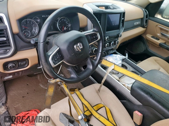2019 Ram 1500 Big Horn with VIN 1C6RREFT8KN548370, listed as a Copart auction lot 64797115 with Not provided miles and Salvage title. Bid and sale history available at DreamBid. Image 8.