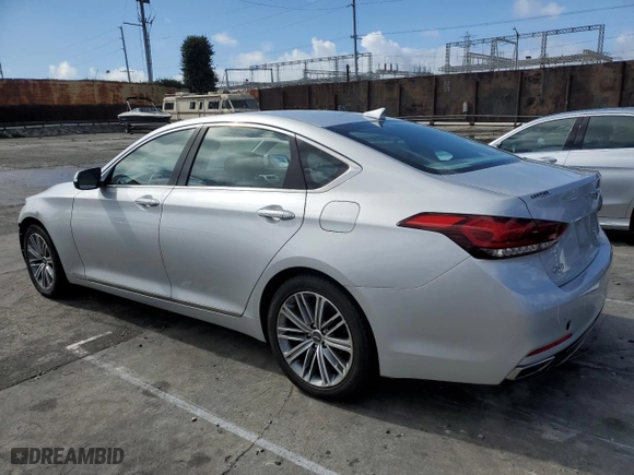 2018 Genesis G80 3.8L with VIN KMHGN4JEXJU227073, listed as a Copart auction lot 45514385 with 64,691 mi miles and Salvage Title. Bid and sale history available at carsss.com. Image 2.