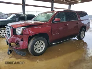 2019 GMC Yukon XL SLT with VIN 1GKS1GKCXKR380523, listed as a Copart auction lot 44725595 with 134,723 mi miles and Salvage Title. Bid and sale history available at carsss.com. Image 1.