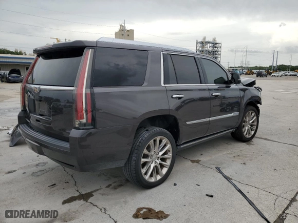2017 Cadillac Escalade Premium Luxury with VIN 1GYS3CKJ3HR397003, listed as a Copart auction lot 57629104 with 104,645 mi miles and Salvage Title. Bid and sale history available at carsss.com. Image 3.