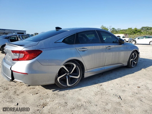 2022 Honda Accord Hybrid Sport with VIN 1HGCV3F20NA039067, listed as a Copart auction lot 50463845 with 21,393 mi miles and Non Repairable. Bid and sale history available at carsss.com. Image 3.