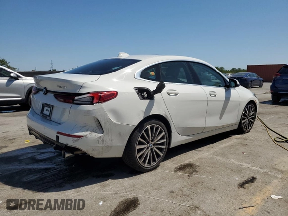 2021 BMW 2 Series 228i with VIN WBA53AK00M7H73905, listed as a Copart auction lot 53642885 with 33,582 mi miles and Salvage Title. Bid and sale history available at DreamBid. Image 3.